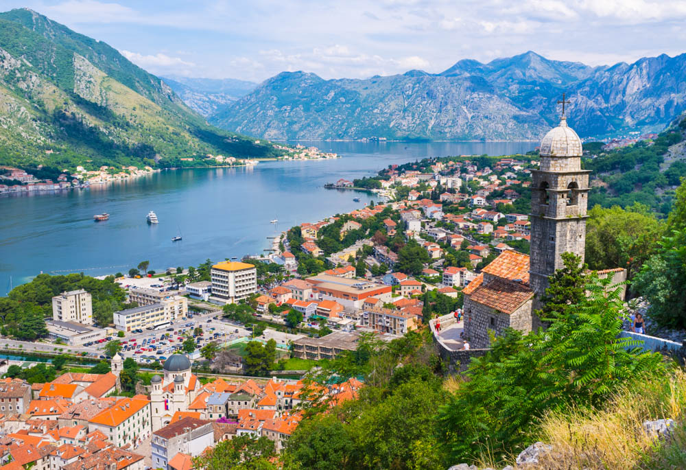 View of Kotor from St. John's Fortess, Kotor, Montenegro