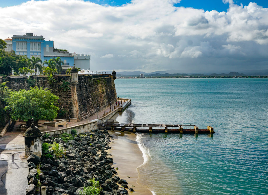 A view of La Fortaleza in Old San Juan, Puerto Rico