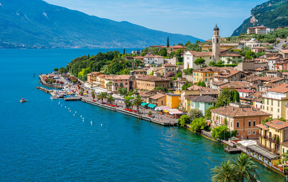 Limone sul Garda on Lake Garda in Northern Italy