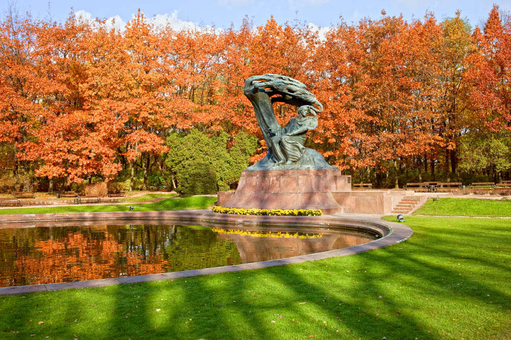 Lazienski Park in Warsaw Poland