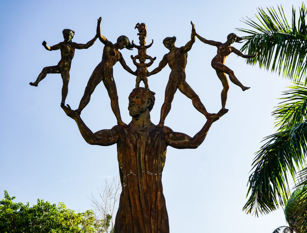 There are many beautiful statues to see in Old San Juan, PR