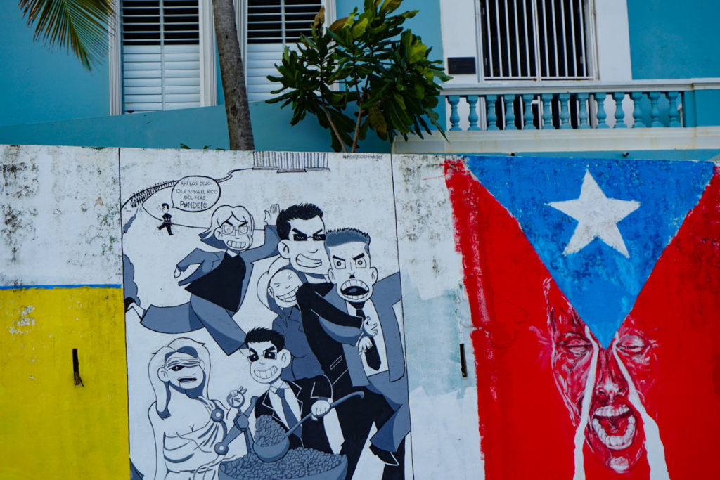 Street art in Old San Juan, Puerto Rico