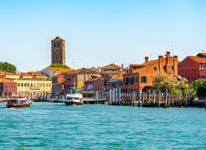 Murano Island near Venice Italy