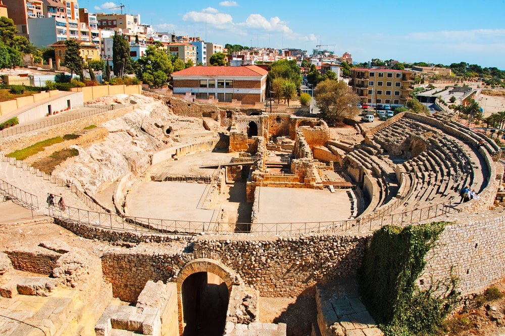 The Roman Amphitheatre in Tarragona Spain