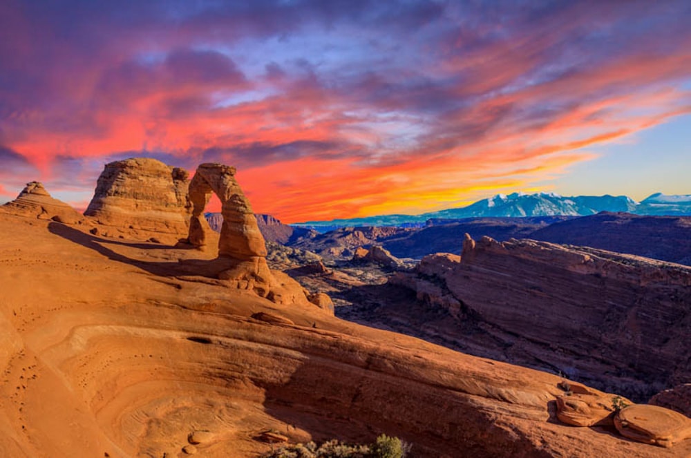 Delicate Arch in Arches National Park in Utah