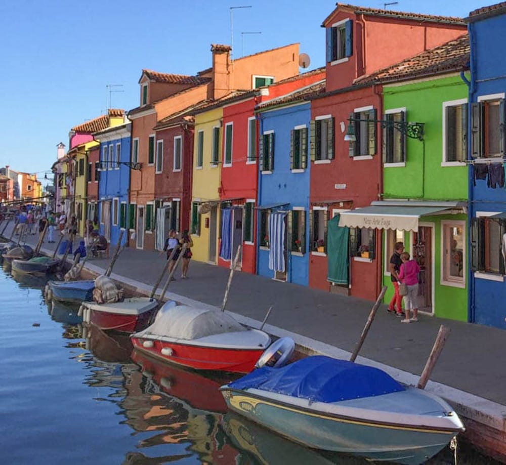 Colorful houses in Burano, Italy