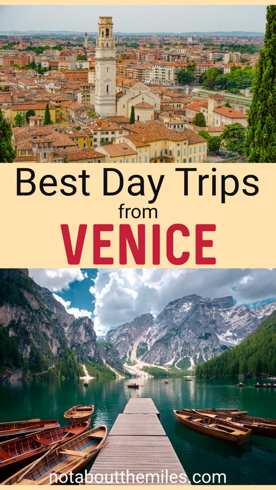 Discover the best day trips from Venice, Italy! From islands in the Venetian Lagoon to lakes, mountains, wine country, cities, and towns, there are many places to visit on day trips from Venice!