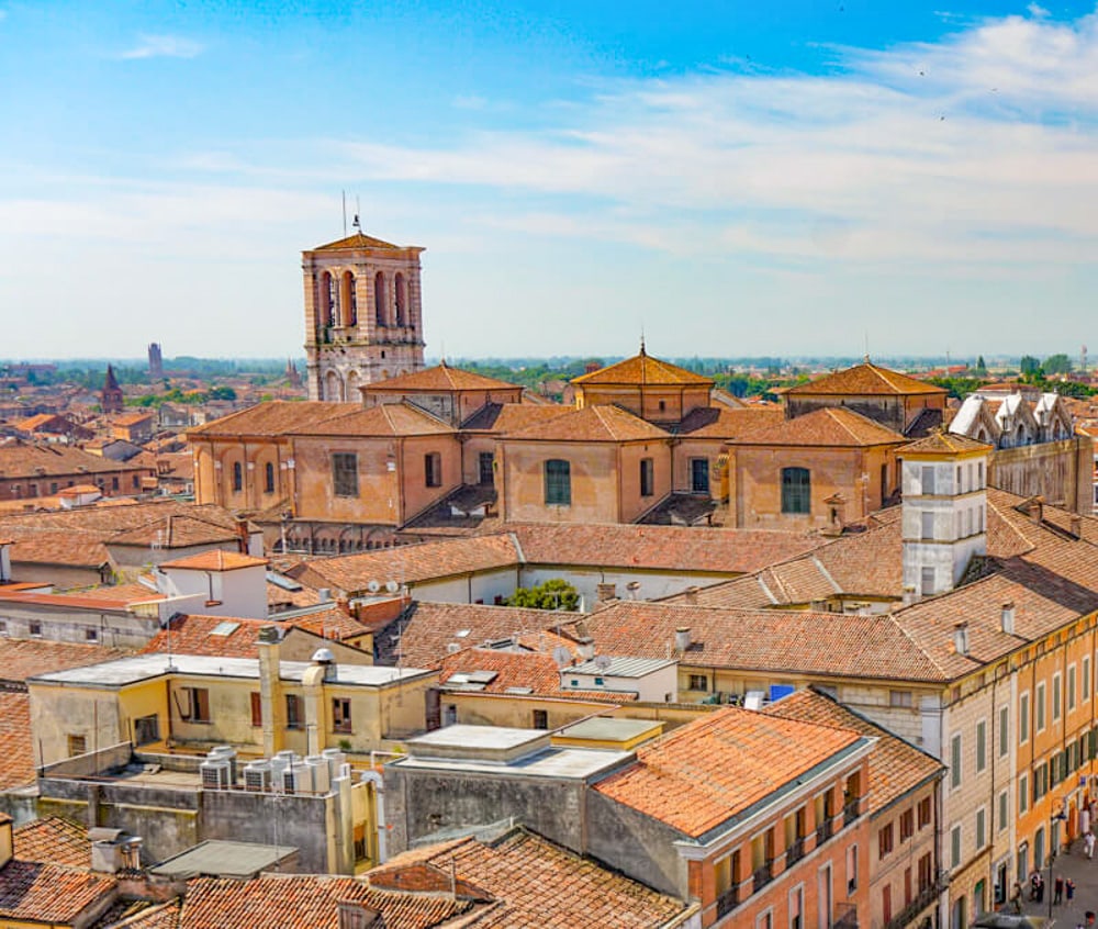 A view of Ferrara Italy