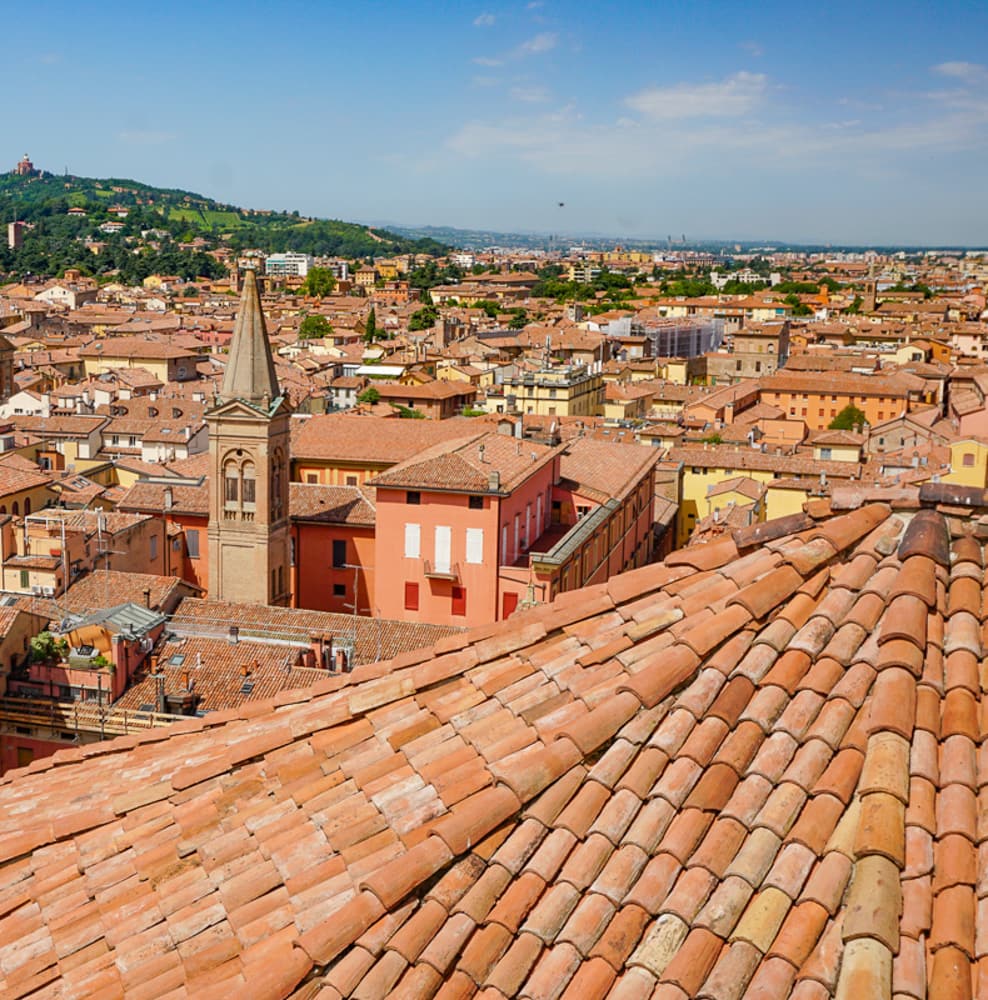 Bologna, Italy rooftop view