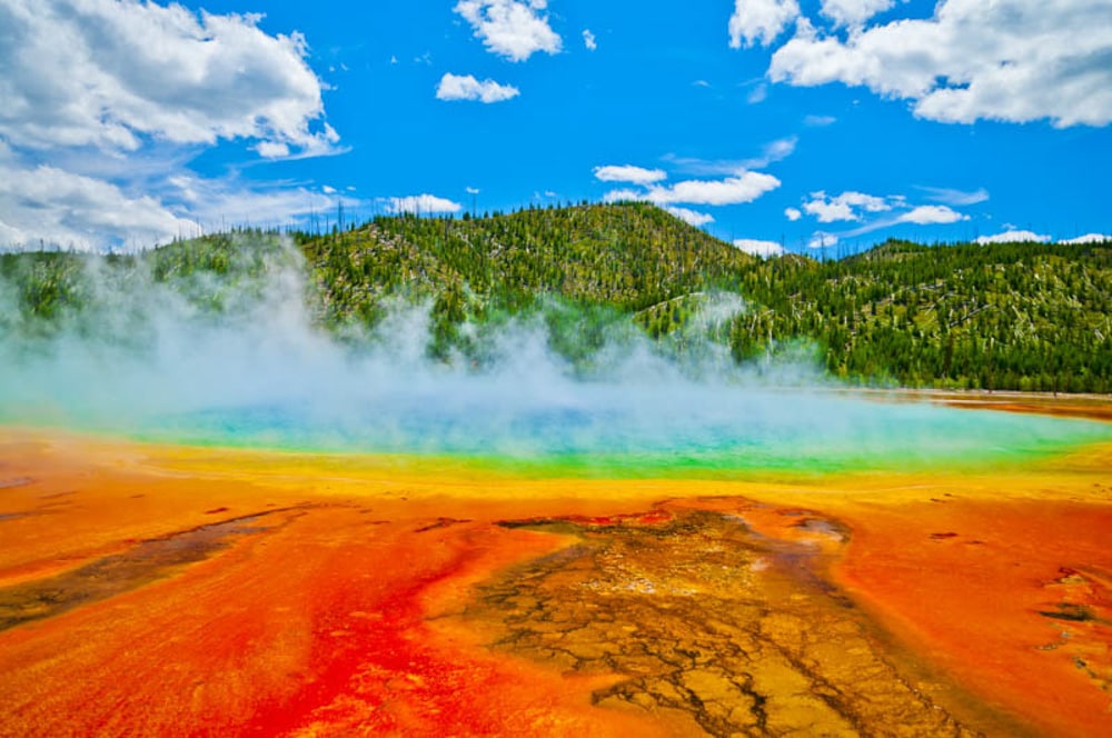 Grand Prismatic Spring in Yellowstone National Park, Wyoming