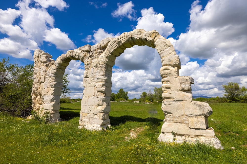 Arches at Burnum in Krka National Park Croatia