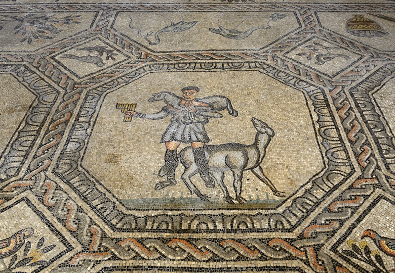 Roman mosaics in Aquileia, Italy