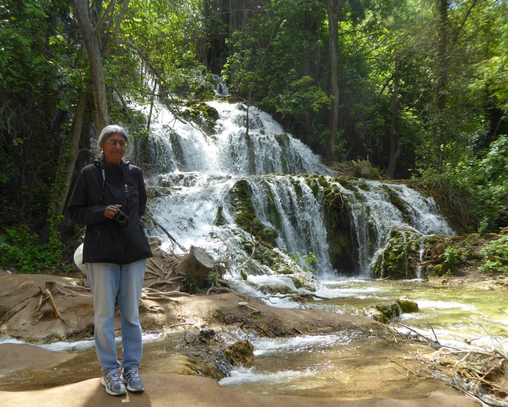 Posing for a photo on the Skradinski buk trail