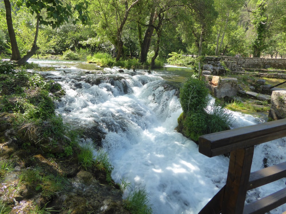 View from trail at Krka National Park