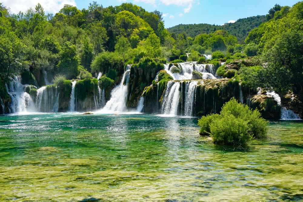 A view of Skradinski buk in Croatia