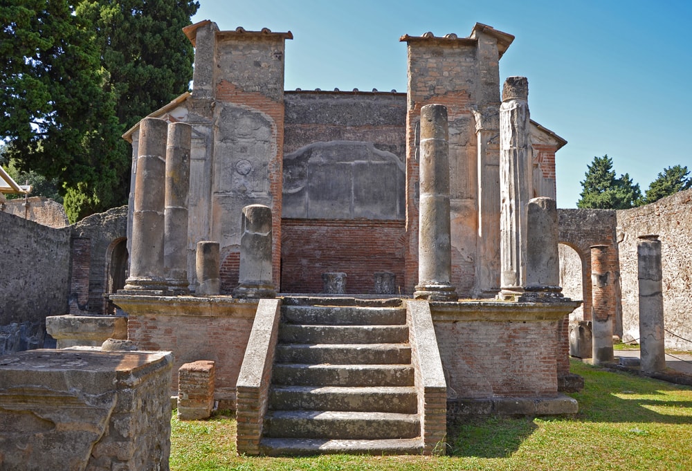 The Temple of isis in Pompeii, Italy