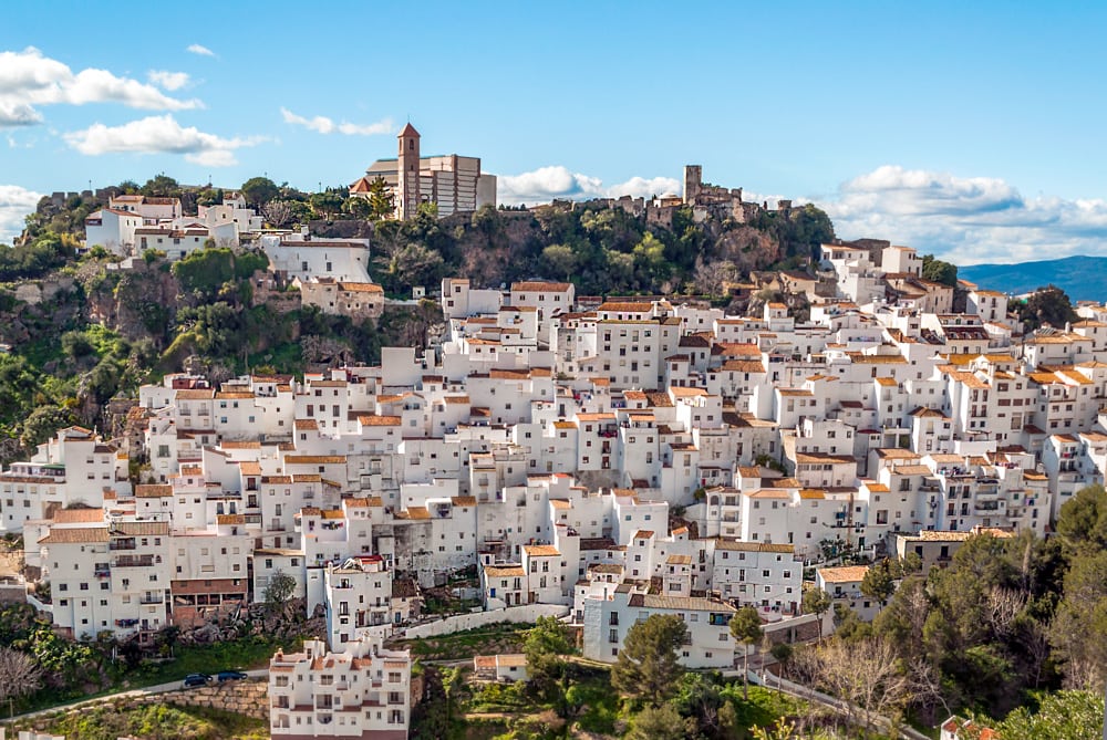 A view of Casares Village in Andalucia Spain