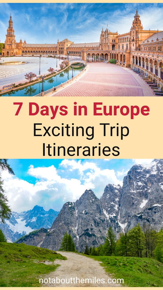 Discover exciting trip itineraries for one-week Europe trips! Multi-city, famous regions, and single country itineraries allow you to make the most of your time in Europe.