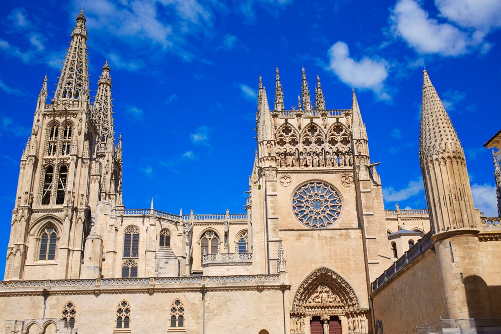 The cathedral in Burgos, Spain