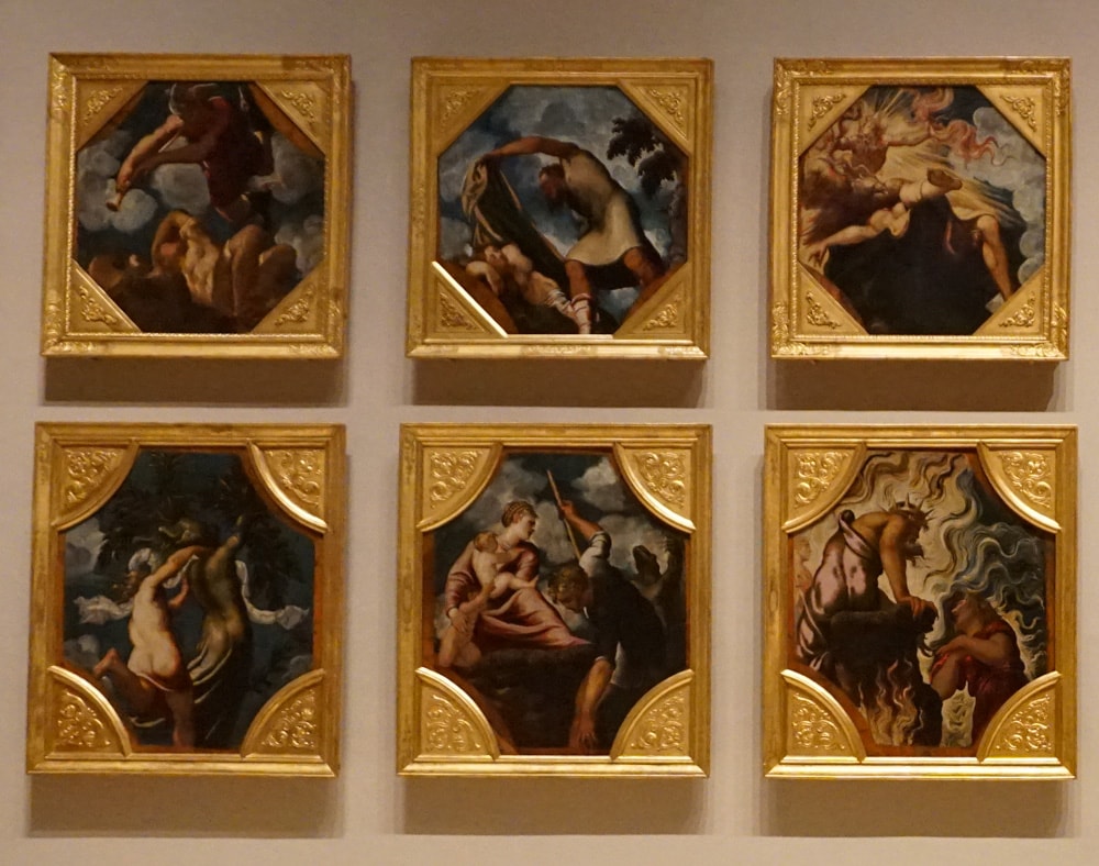 Tintoretto paintings in the Estense Gallery in Modena, Italy