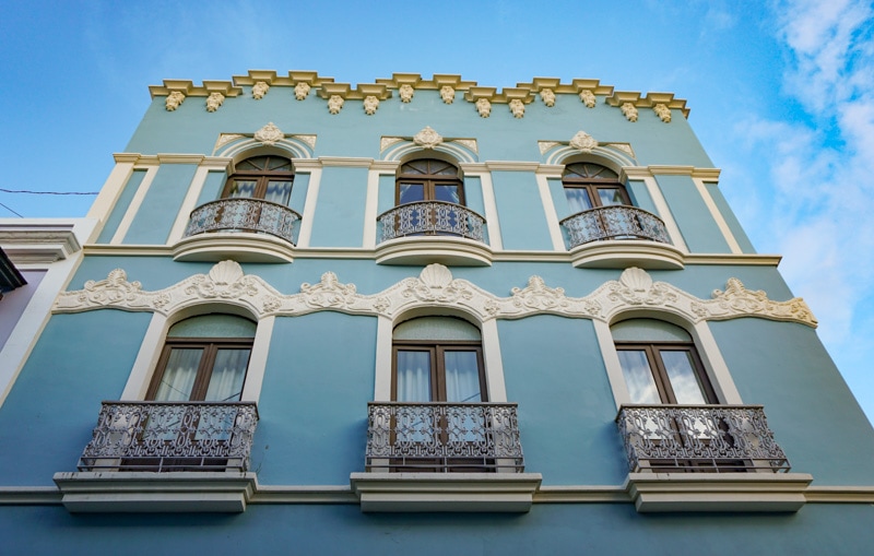 Colonial facade in Old San Juan, PR