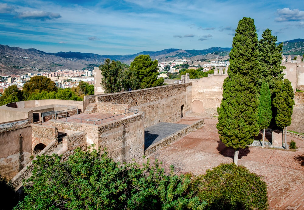 A view from the Gibralfaro in Malaga Spain