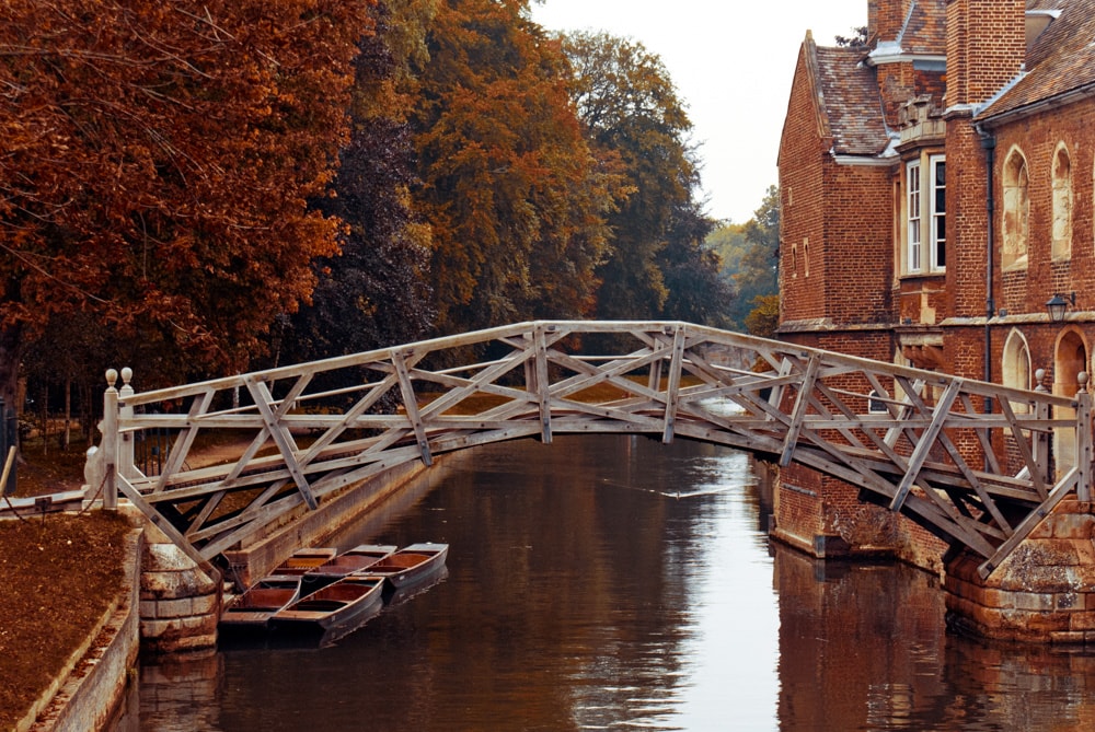 Mathematical Bridge in Cambridge, UK