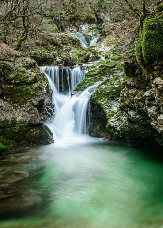 Mostnica Waterfall Voje Slovenia