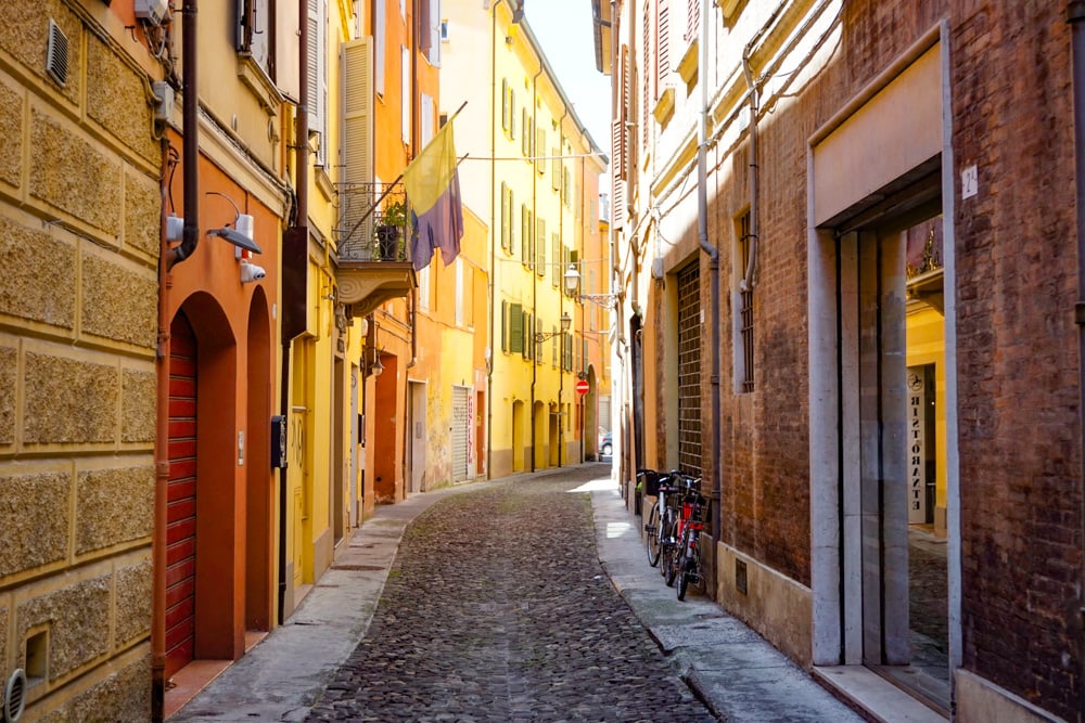Street in Modena Italy