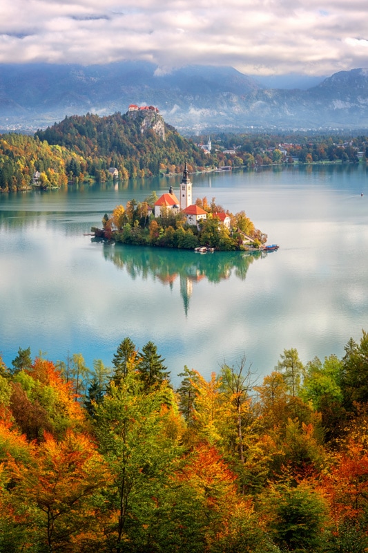 View of Lake Bled from the Mala Osojnica viewpoint