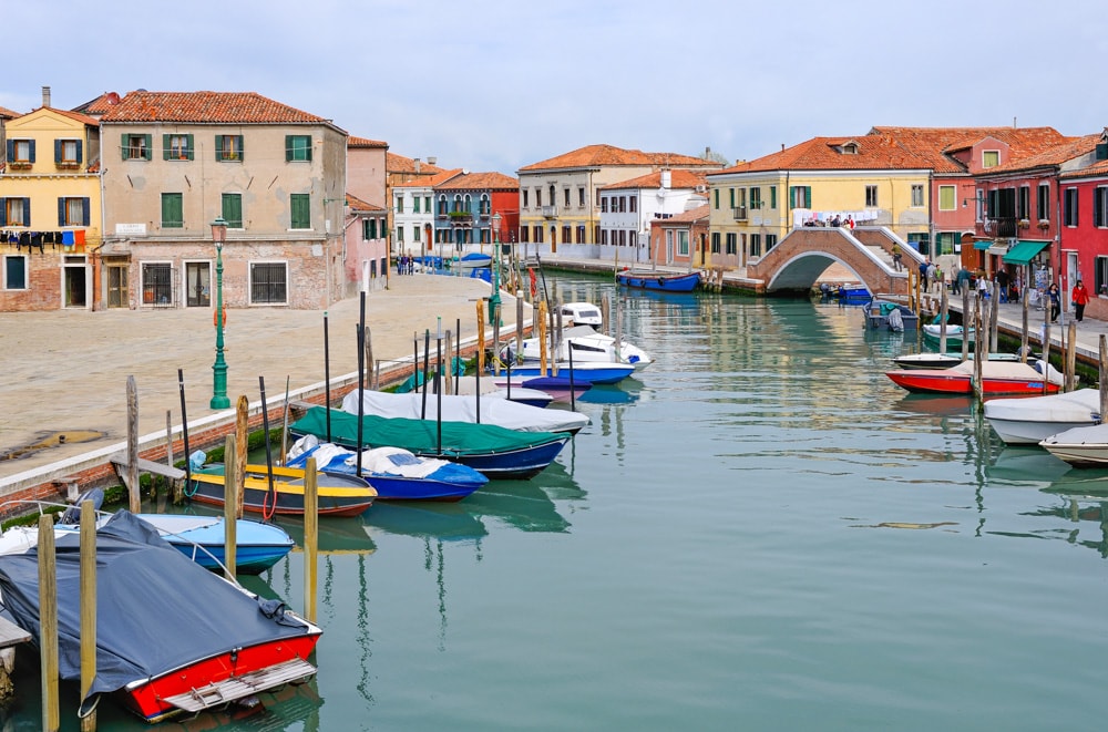 Canal in Murano Italy