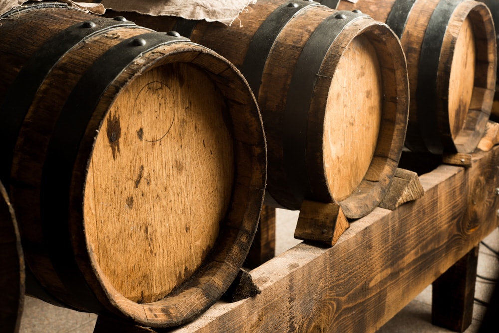 Vinegar barrels in Modena Italy