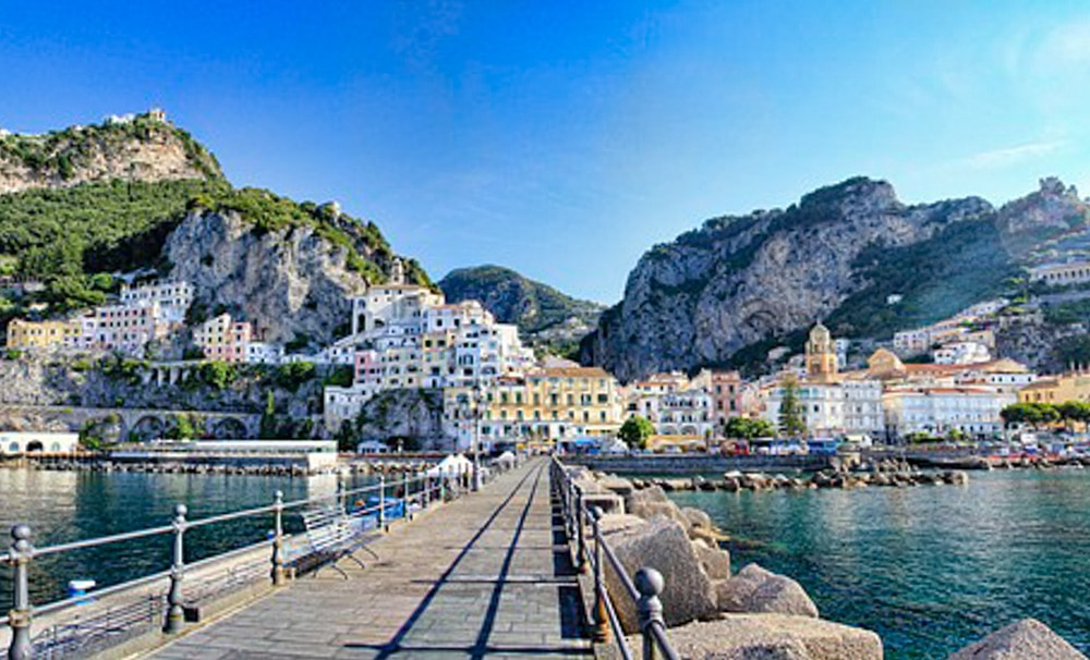Town of Amalfi on the Amalfi Coast of Italy