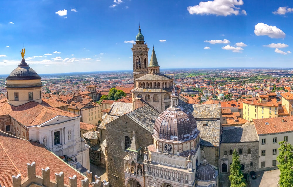 A view of Bergamo, Italy