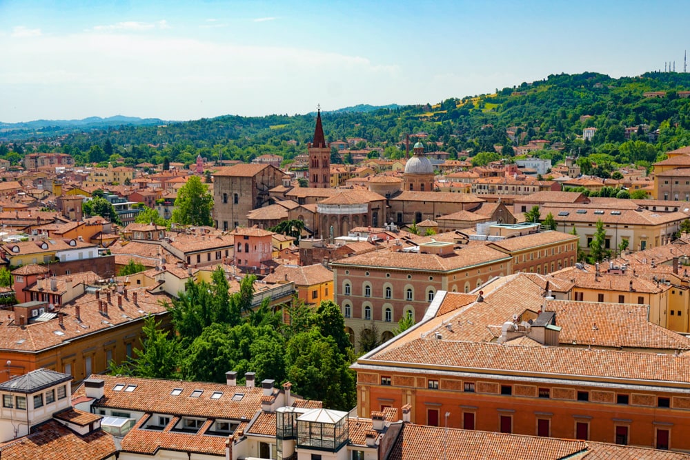 Rooftops of Bologna, Italy