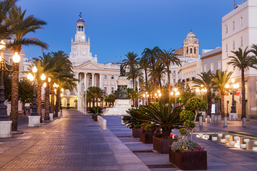 The City Hall in Cadiz, Andalusia, Spain