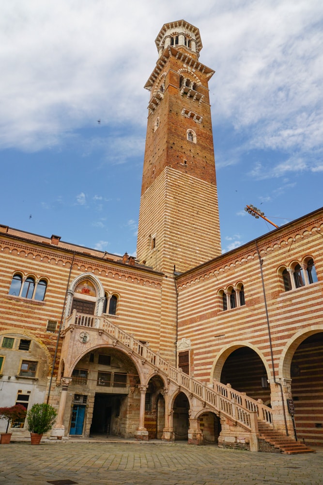 The Lamberti Tower in Verona