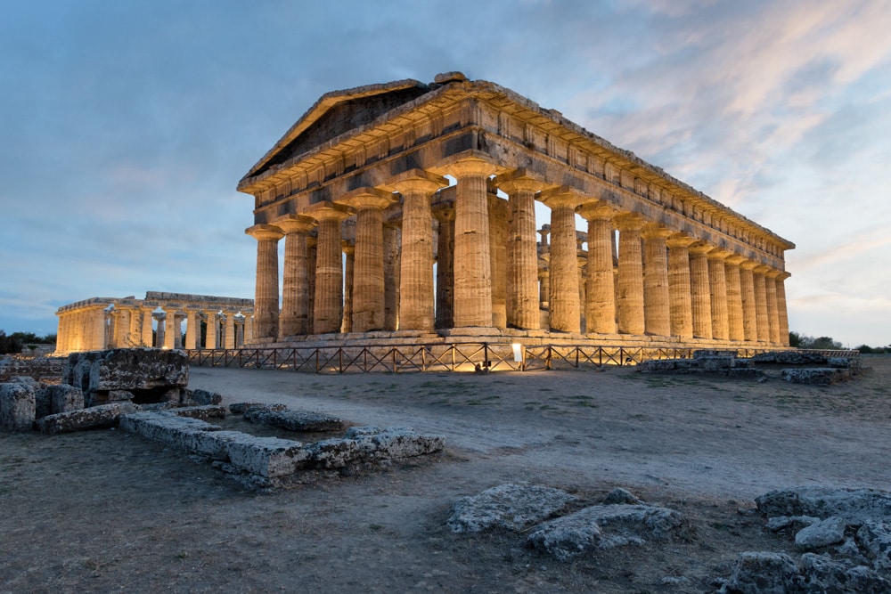 Paestum Greek Temple, Campania, Italy