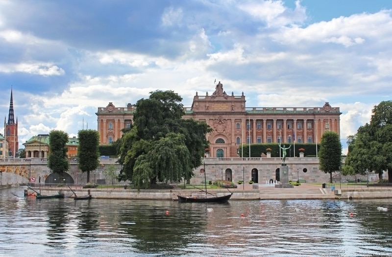 The Riksdag in Stockholm, Sweden