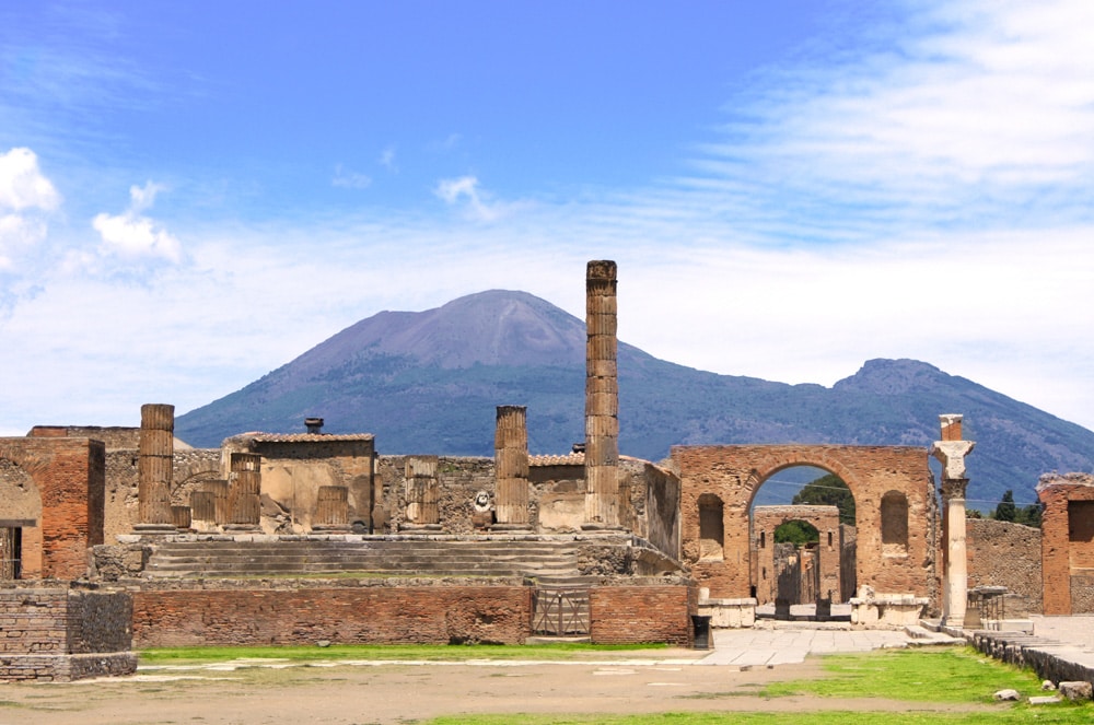 Ruins at Pompeii in Campania, Italy