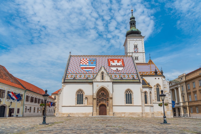 St. Mark's Church in Upper Town, Zagreb, Croatia