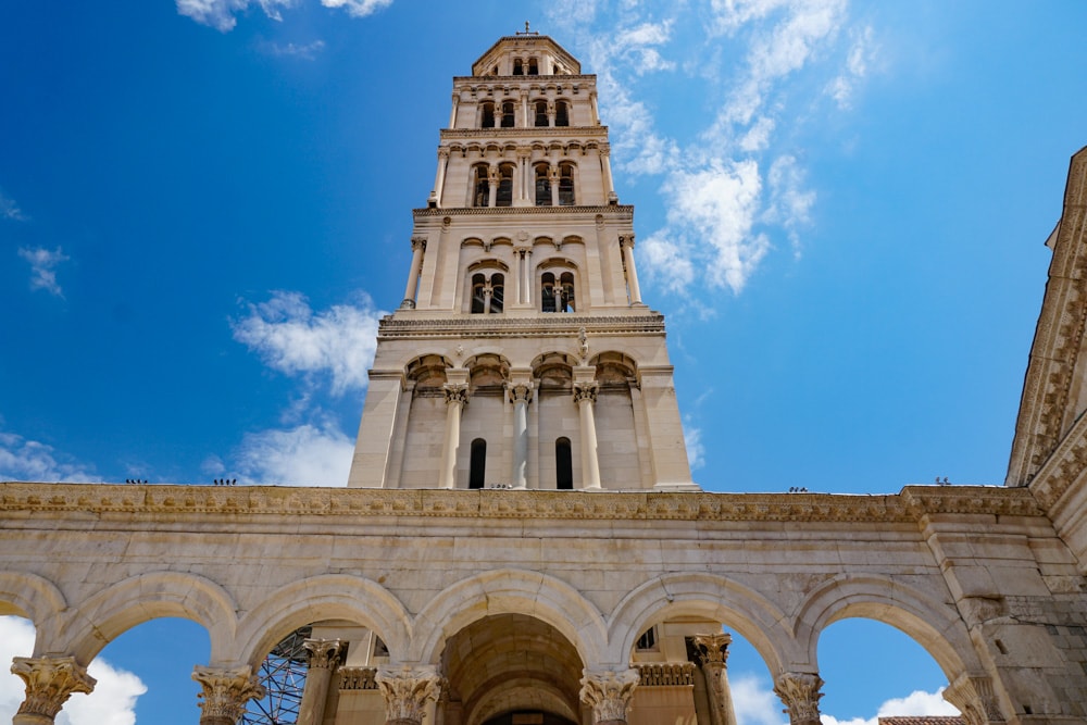 The bell tower of the cathedral in Split, Croatia