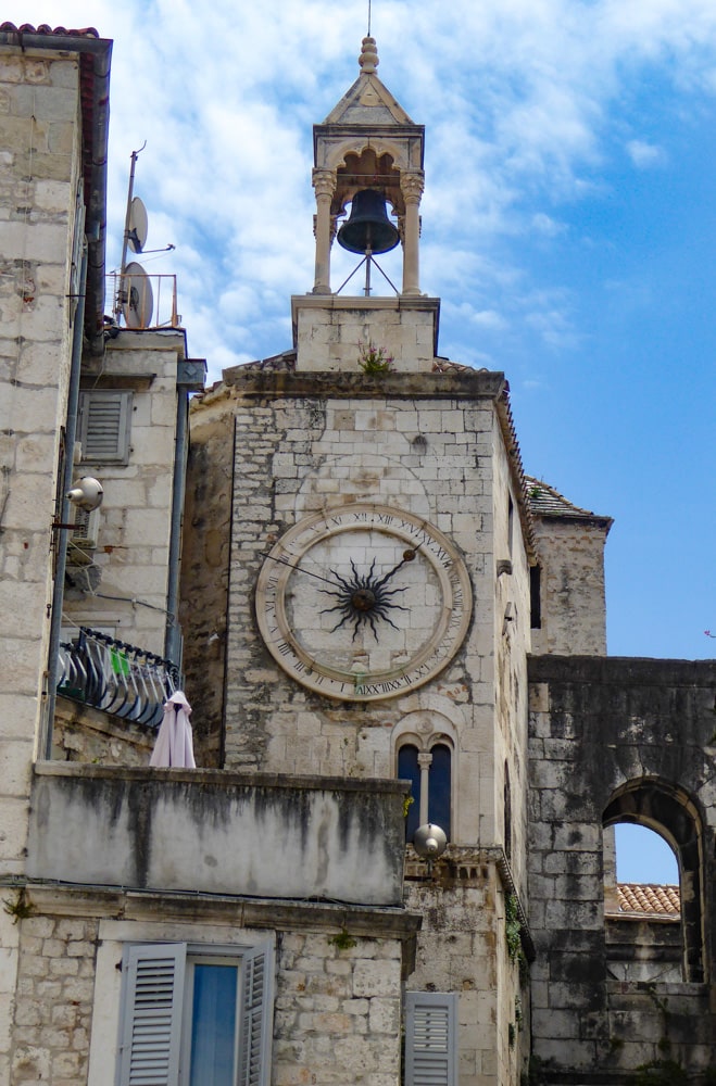 The Clock Tower in Split, Croatia
