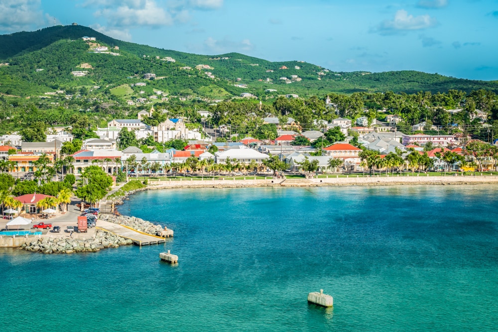 Frederiksted on St. Croix in the US Virgin Islands