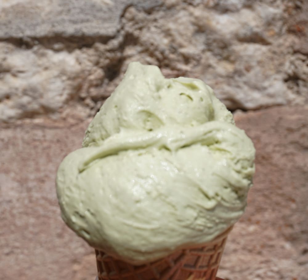 Pistachio gelato from Pumparela, Split