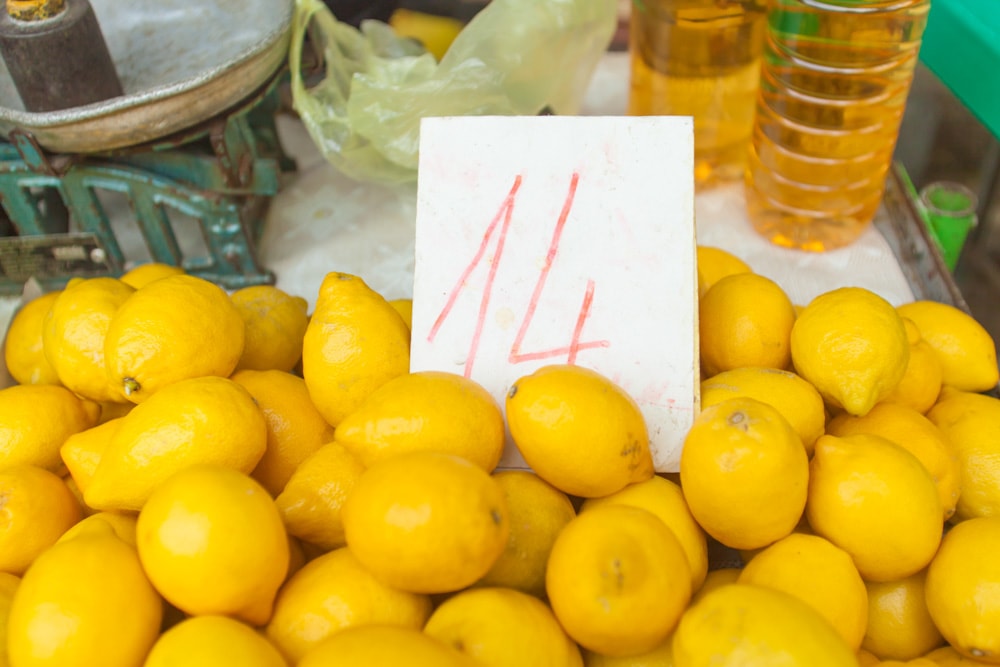 Lemons for sale at the Green Market
