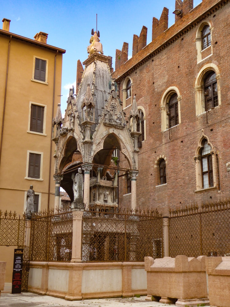 The Scaliger Tombs in Verona, Italy