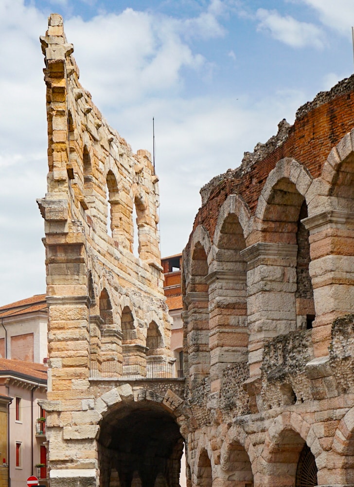 View of the Arena in Verona, Italy