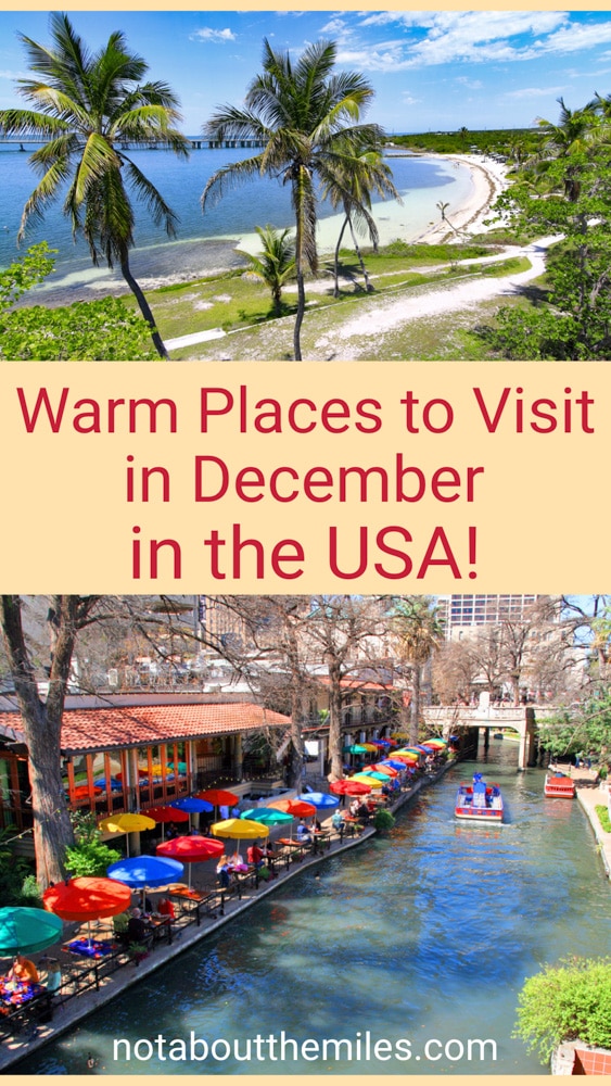 Discover the best warm weather destinations in the USA for a December getaway! Pick from Hawaii, California, Florida, the Caribbean, and more!