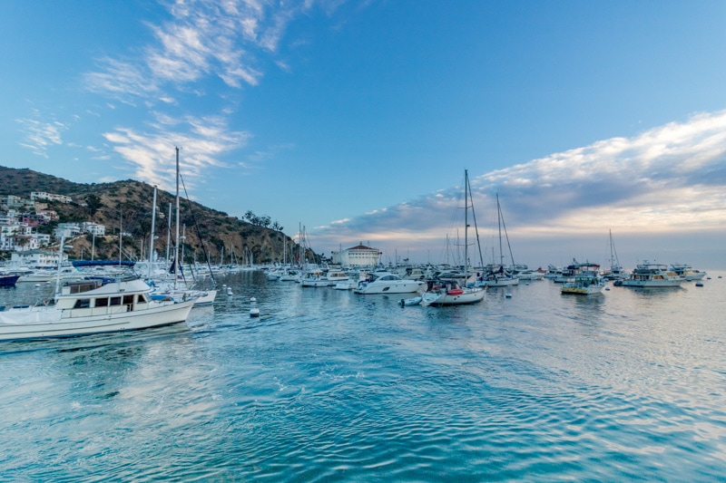 Boats on Catalina Island California USA